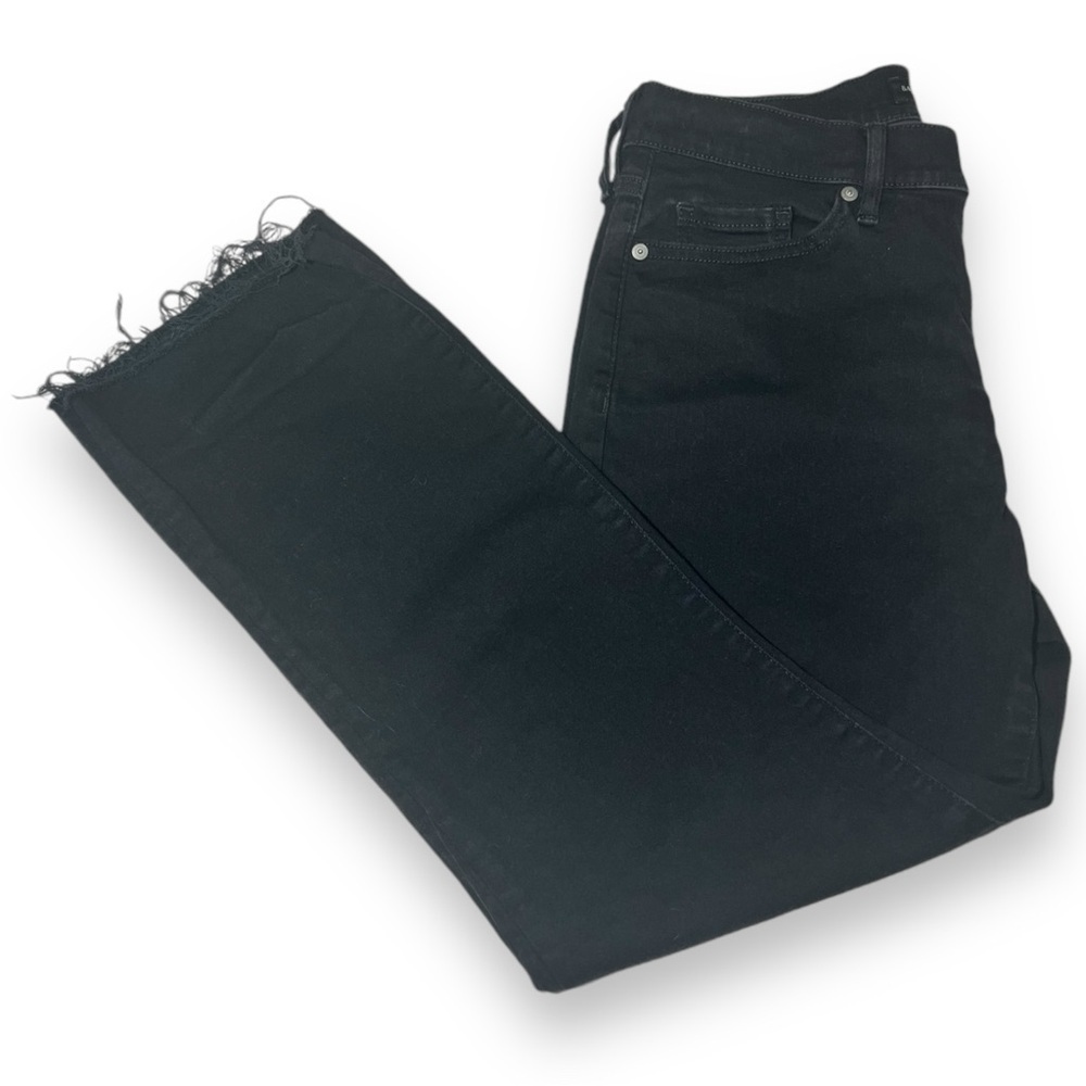 Banana Republic Women’s Mid-Rise Crop Flare Jeans Black Size 29